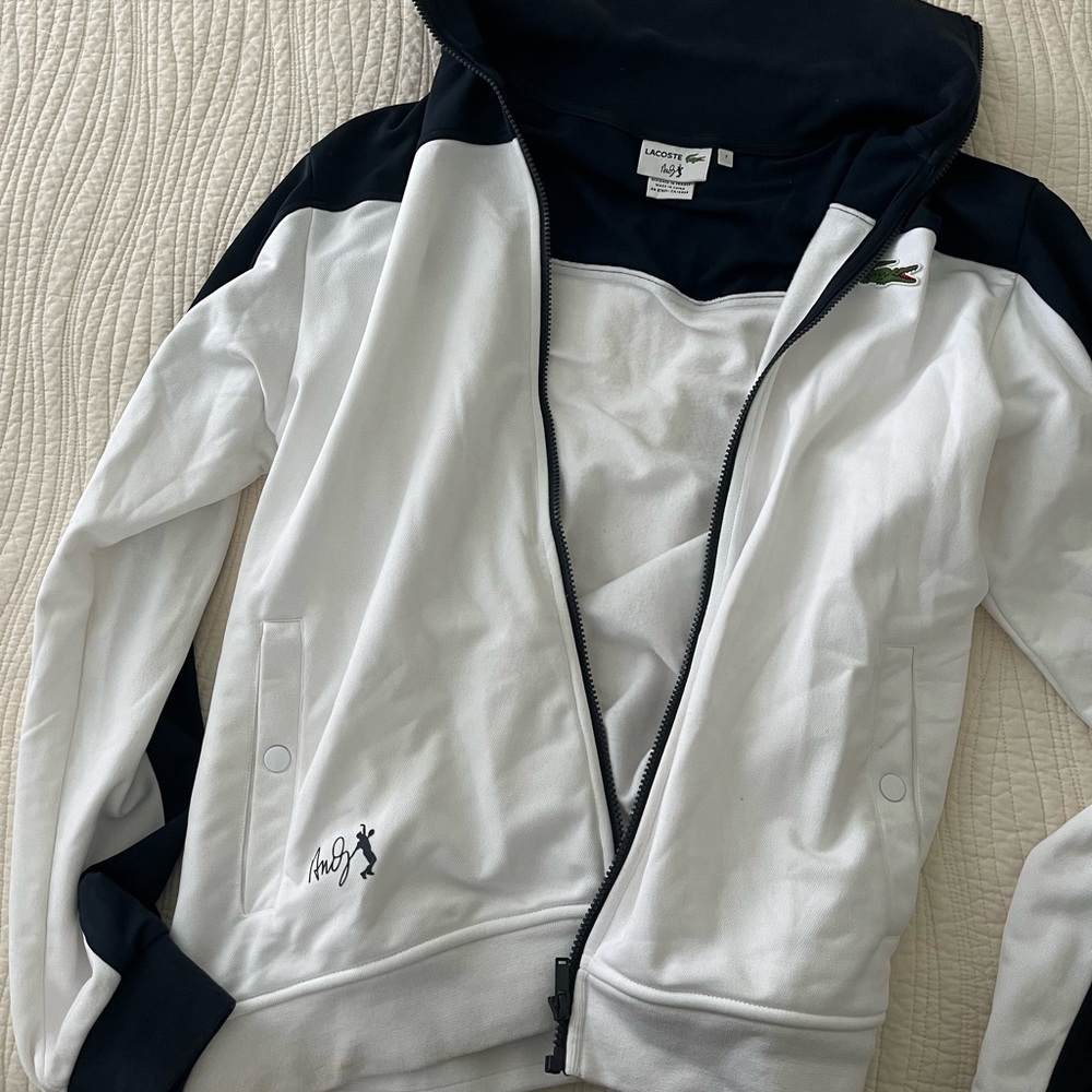 Mens Lacoste zip jacket